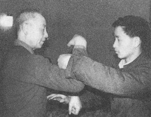 Yao Zongxun in tuishou con il figlio Yao Chengguang
